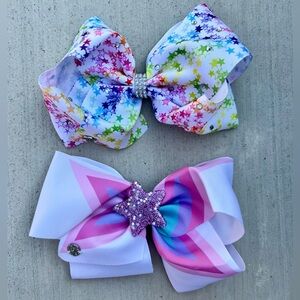 JoJo Siwa Signature Large Hair Bows LOT OF 2 – Stars